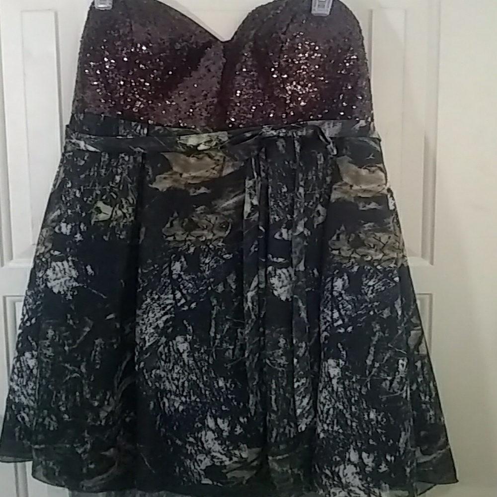 Christina Wu Occasions Camo Prom Dress